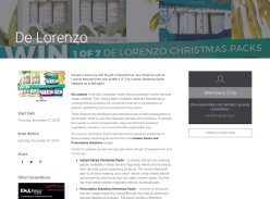 Win 1 of 7 De Lorenzo Christmas Packs