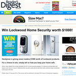 Win 1 of 7 'Lockwood' home security systems!