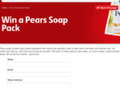 Win 1 of 70 Pears soap packs!