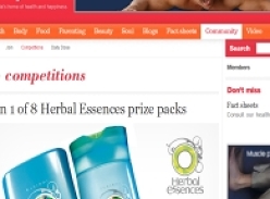 Win 1 of 8 Herbal Essences prize packs