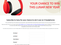 Win 1 of 8 Pairs of Sony h.ear on 3 Wireless NC Headphones