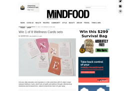 Win 1 of 8 Wellness Cards sets