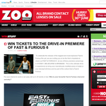 Win 1 of 800 tickets to the drive-in premiere of Fast & the Furious 6!