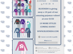 Win 10 pairs of 'bluenido' pyjamas!