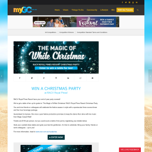 Win 10 tickets to Christmas Party event at RACV Royal Pines