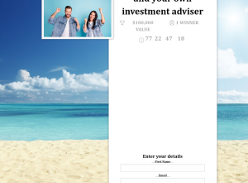 WIN $100,000 cash and your own investment adviser