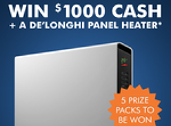 Win $1000 and a De'Longhi Panel Heater