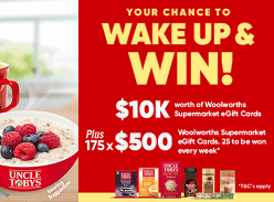 Win $10k of Woolworths Gift Cards