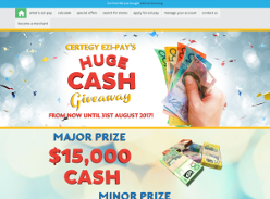 Win $15,000 cash or 1 of 5 $1,000 Prepaid Visa cards