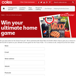Win $2,500 to spend on your ultimate at home game for the Footy Finals!