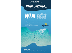 WIN 2 nights accommodation on the Gold Coast, 2 x VIP Tickets to the Quiksilver Pro at Snapper Rocks & a Corona branded surfboard!