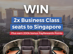 Win 2 One-Way Business Class Reward Seats to Singapore