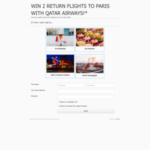 Win 2 Return Flights to Paris with Qatar Airways