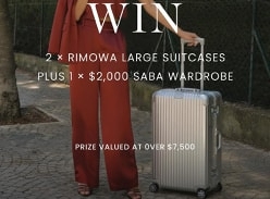 Win 2 Rimowa Large Suitcases & a $2K SABA Gift Card