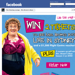 Win 2 tickets to see 'Mrs. Brown's Boys' live in Sydney & a $1,500 Flight Centre voucher!