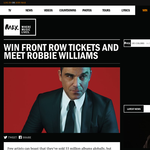 Win 2 x Front Row tickets to see Robbie Williams Live