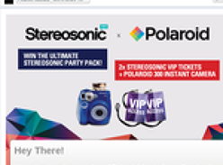Win 2 x VIP tickets to Stereosonic & a Polaroid camera with film!