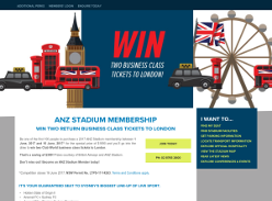 Win 2x business class tickets to London! (Purchase Required)