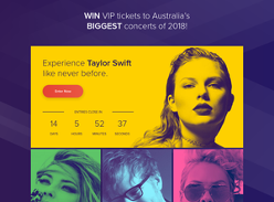 Win 2x VIP Corporate Box Tickets to see Taylor Swift LIVE in Sydney!