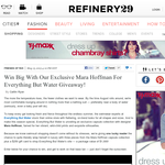 Win 3 pieces from the Mara Hoffman 'Everything But Water' capsule collection + a $250 gift card!