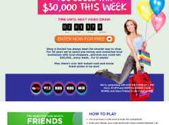 Win $30,000 every week for 12 weeks + over 240 instant cash & movie ticket prizes to be won!