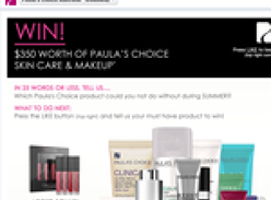 Win $350 worth of 'Paula's Choice' skincare & makeup!