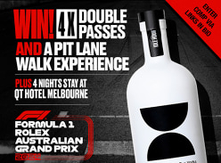 Win 4x Double Passes to the Formula 1 Rolex Australian Grand PRIX 2024