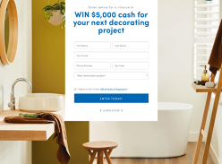 Win $5,000 cash for your next decorating project!