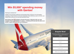 Win $5,000* spending money with Qantas!