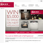 Win $5,000 to spend on NEFF appliances!