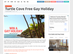 Win 5 night gay stay at Turtle Cove Beach Resort