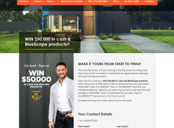 Win $50,000 in Cash & BlueScope products!