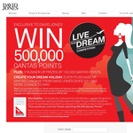 Win 500,000 QANTAS Frequent Flyer Points & more!