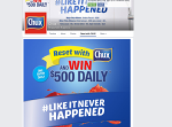 Win $500 daily or 1 of 5 Chux gift packs!