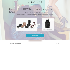 Win $500 to spend at Alias Mae + a George leather backpack! (Excludes NSW Residents)