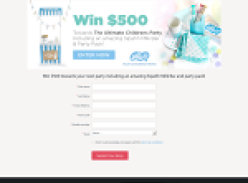 Win $500 towards your Child's Party