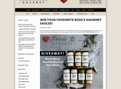 Win 6 Roza's Gourmet sauces of your choice!