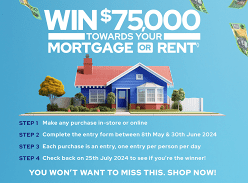 Win $75k Towards Rent or Mortgage