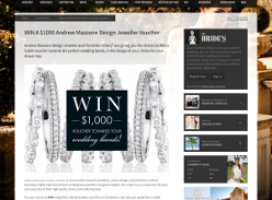 Win a $1,000 'Andrew Mazzone Design Jeweller' voucher!
