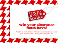 Win a $1,000 David Jones gift voucher!