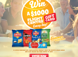 Win a $1,000 'Flight Centre' gift card daily!