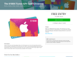Win a $1,000 iTunes gift card!