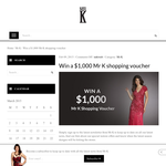 Win a $1,000 'MR K' shopping spree!