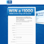 Win a $1,000 NRMA online shop gift voucher!