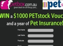Win a $1,000 PETstock Voucher and year Pet Insurance