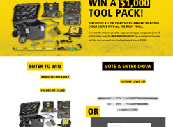 Win a $1,000 tool pack!