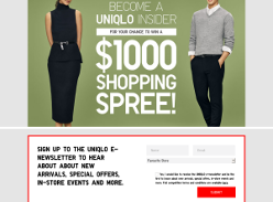 Win a $1,000 'UNIQLO' shopping spree!