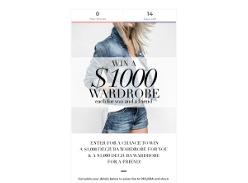 Win a $1,000 Wardrobe each for you and a friend