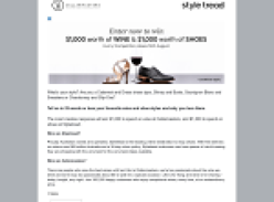Win a $1,000 worth of wine & a $1,000 worth of shoes!