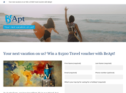 Win a $1,500 Travel Voucher